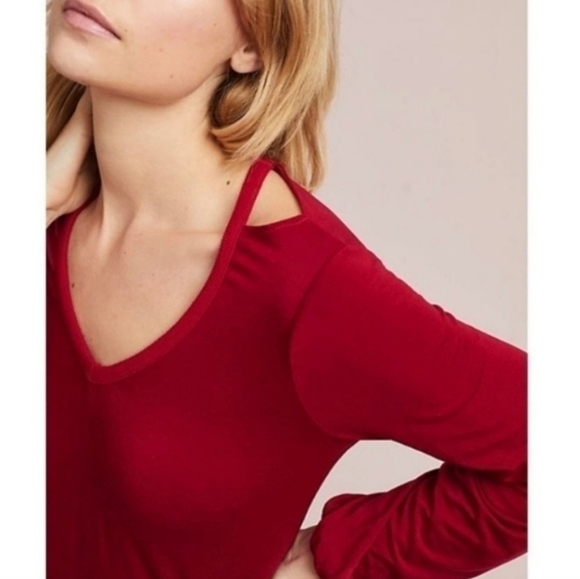 Anthropologie Michael‎ Stars Red Dress Small NWT - Picture 3 of 10